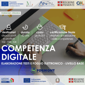 GOL – COMPETENZA DIGITALE – ELABORAZIONE TESTI E FOGLIO ELETTRONICO LIVELLO BASE