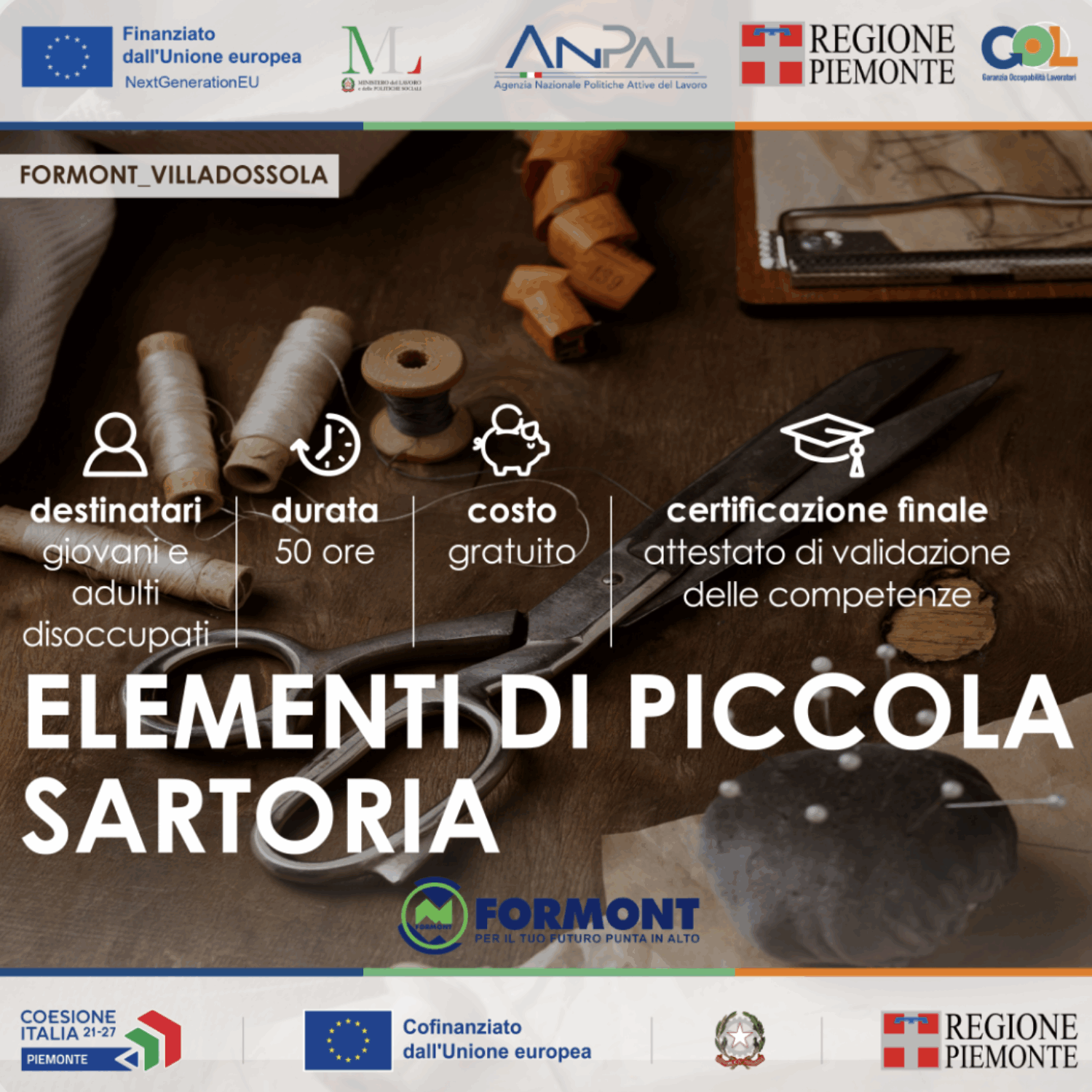 Elementi di piccola sartoria – GOL