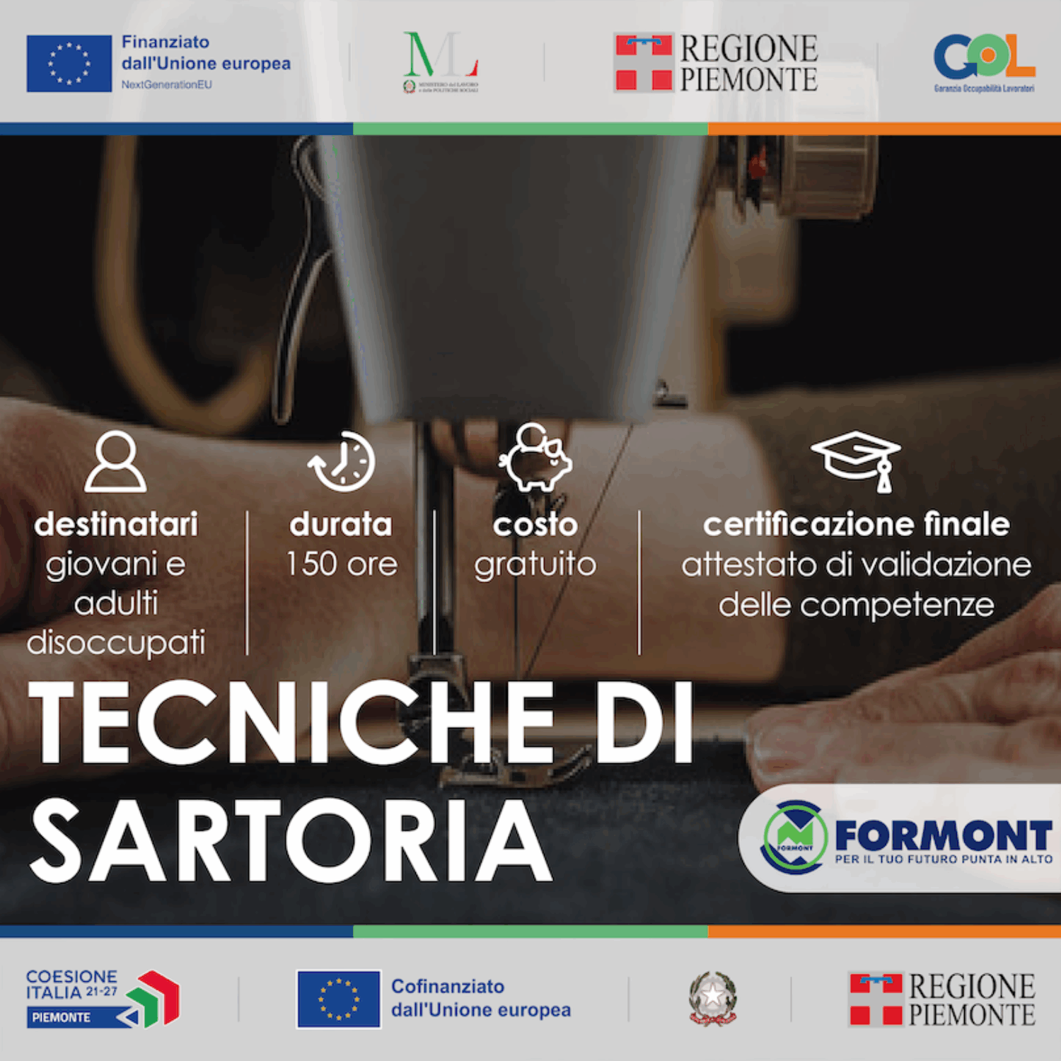 TECNICHE DI SARTORIA Corso gratuito GOL